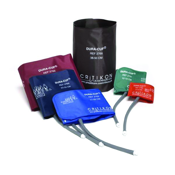 GE Critikon DURACuff BP Cuffs, 2Tube Screw Connector MME