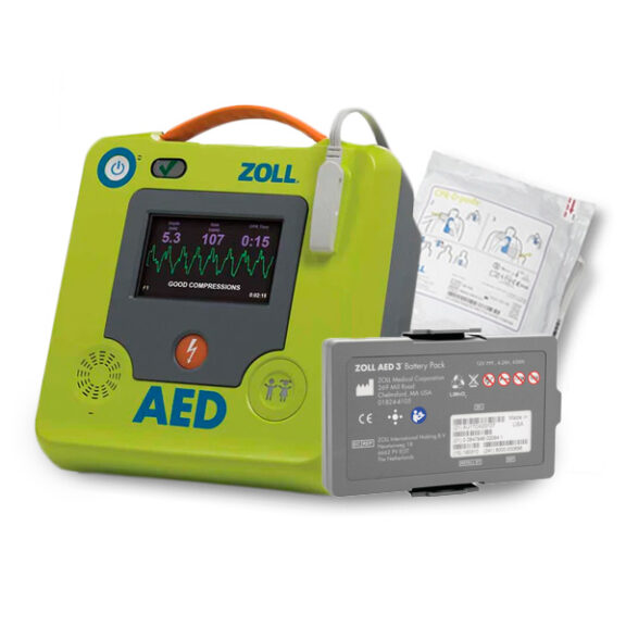 ZOLL AED 3 BLS, CPR-D Padz, Battery
