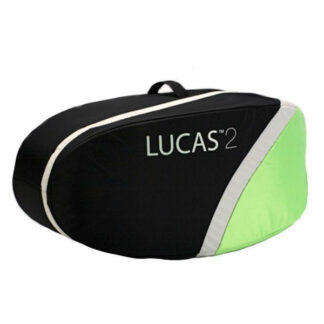 This picture displays an original replacement carrying case for the Lucas 2 Chest Compression System. The carrying bad part number is 11576-000038.