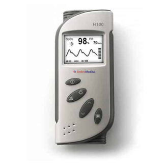 This image shows the E100B, the newest pulse oximeter from Embra Medical.