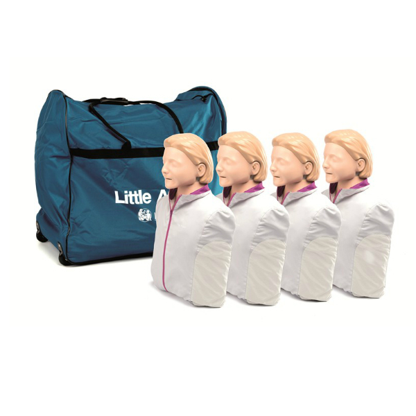 Laerdal – Little Anne QCPR 4-Pack avec étui de transport souple – 124-01050