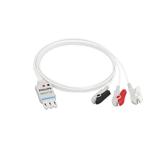 Philips Tempus Pro 3-Lead ECG Cable 8ft - 989706000531