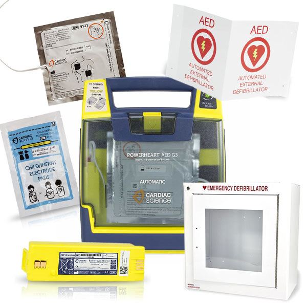 Cardiac Science G3 Powerheart Automatic AED W/O Battery Or Pads 9300E-001