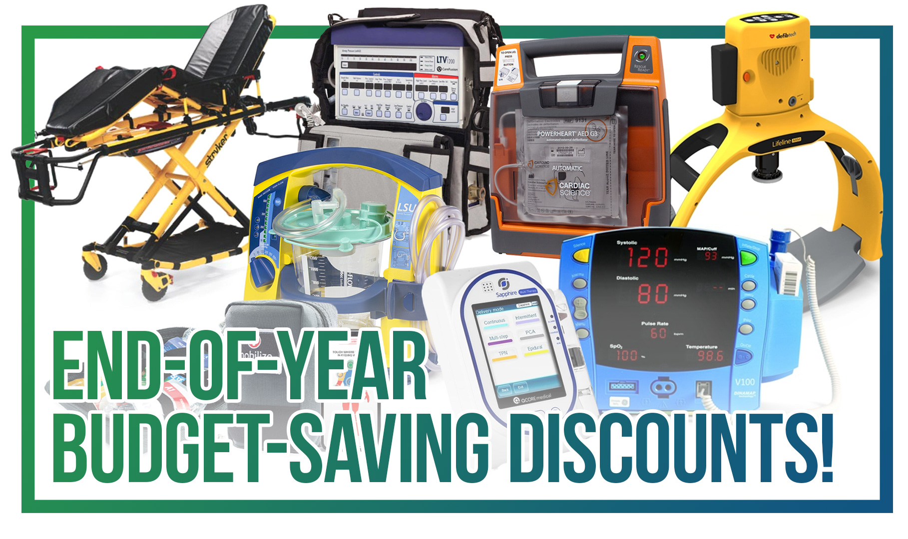 Year-end savings on medical equipment