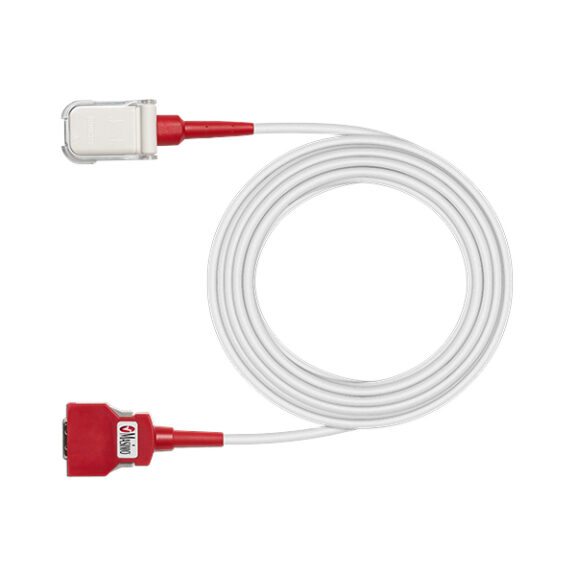 4ft MNC Red Patient Cable 2641 - Masimo - Recertified